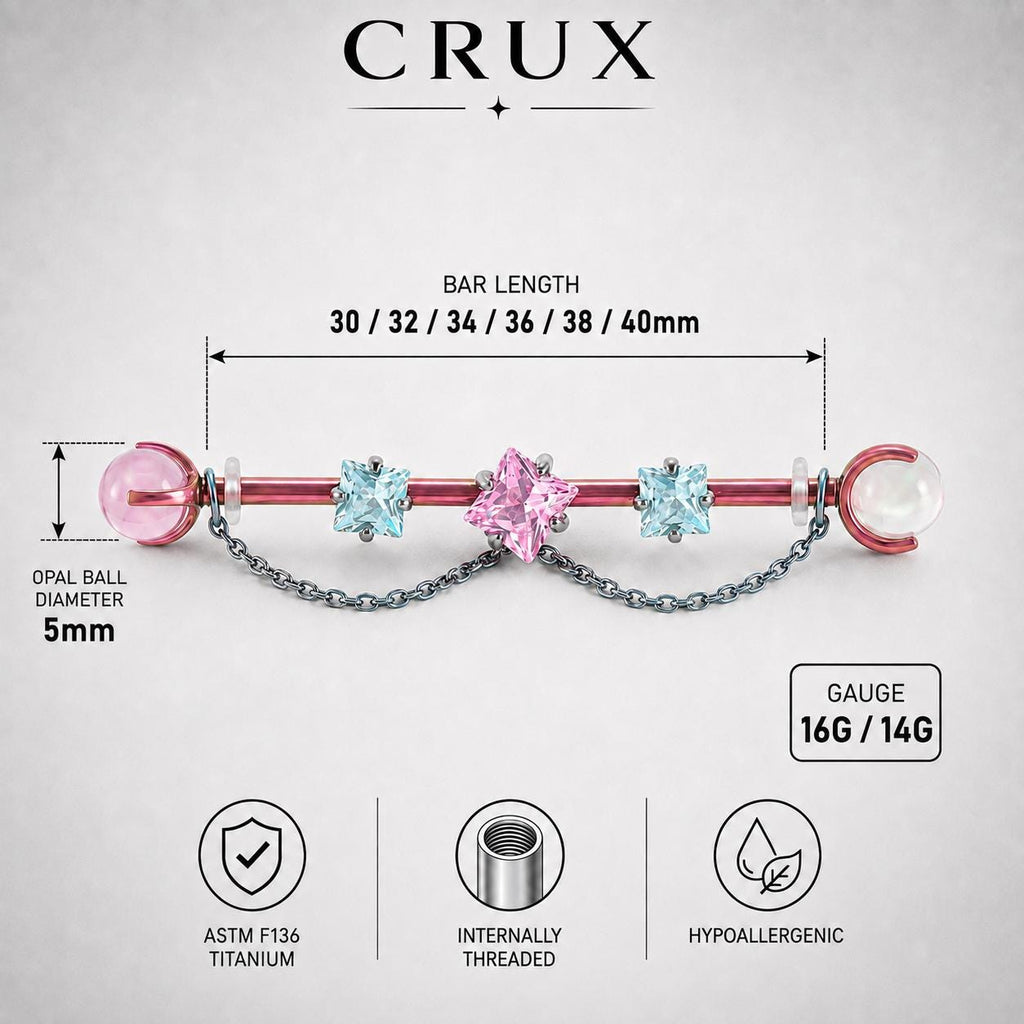 Sugar Cube Star Chain industrial barbell detail 6