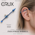 Celestial Arrow F136 Titanium industrial barbell