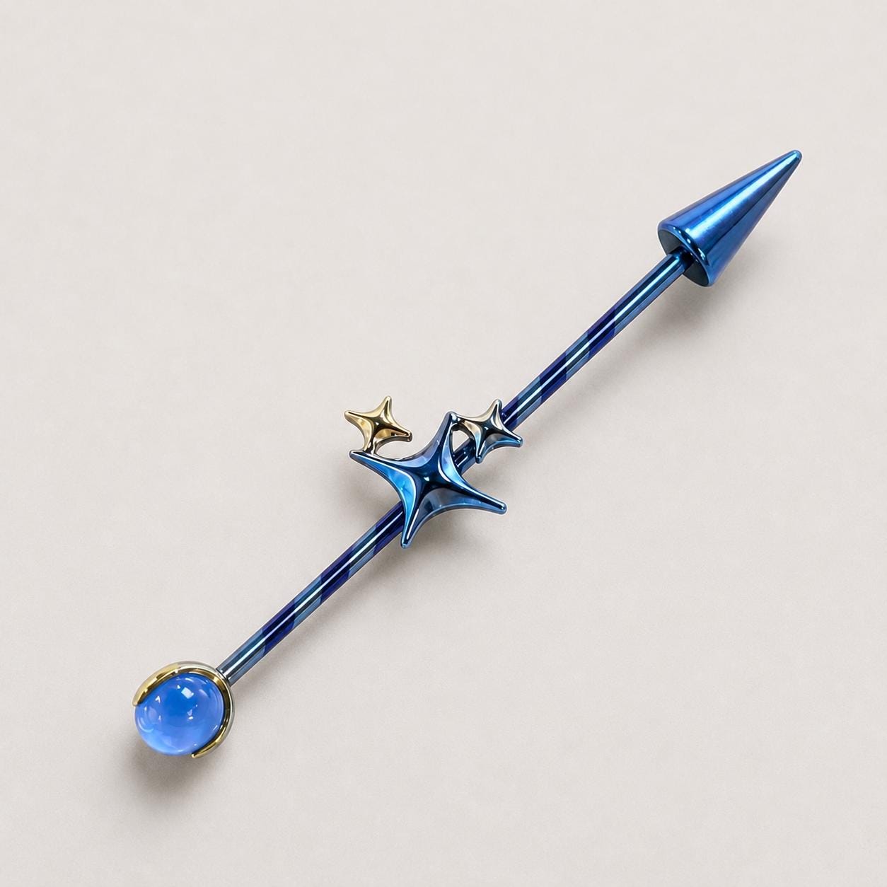 Celestial Arrow industrial barbell detail 5