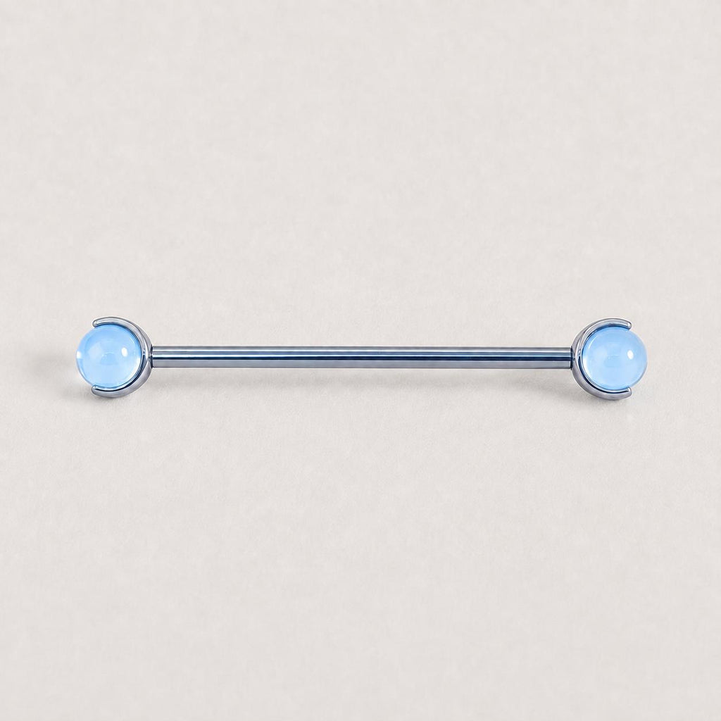 Crystal Sphere industrial barbell detail 8
