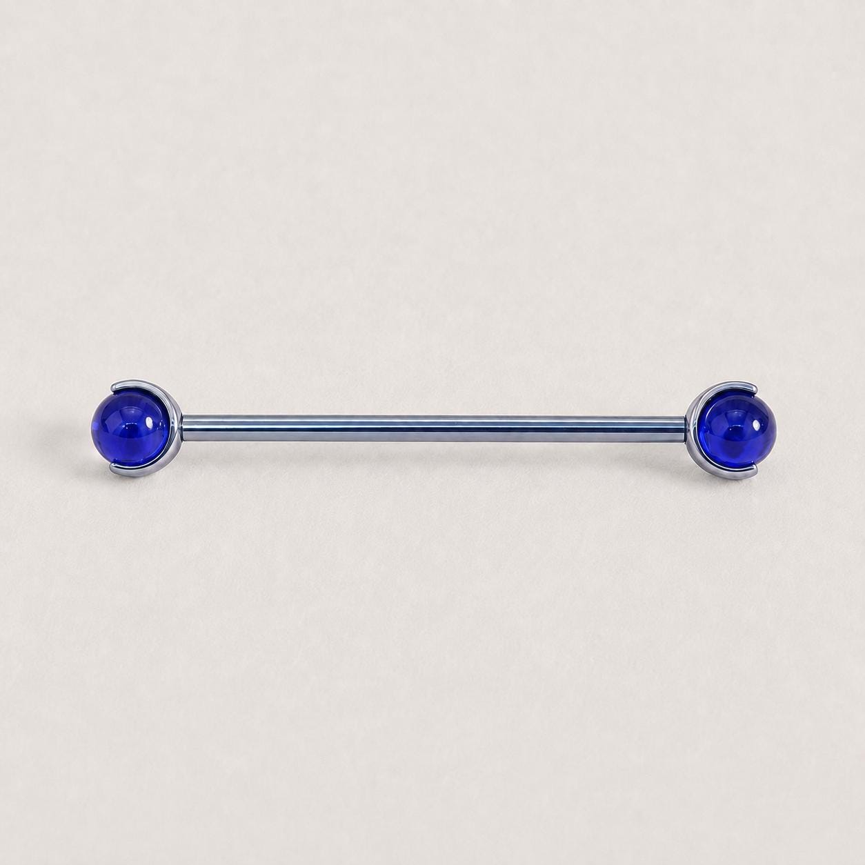 Crystal Sphere industrial barbell detail 9