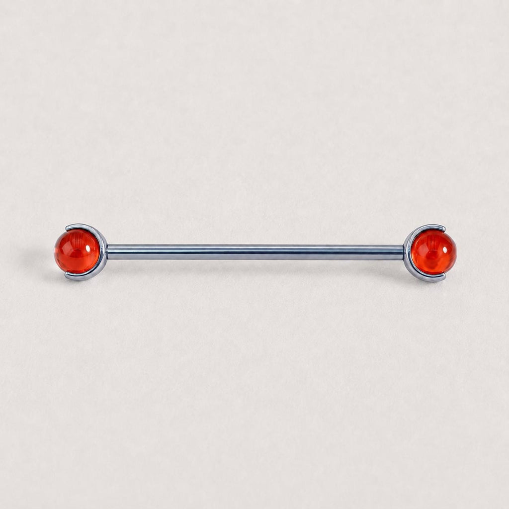 Crystal Sphere industrial barbell detail 10