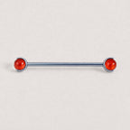 Crystal Sphere industrial barbell detail 10