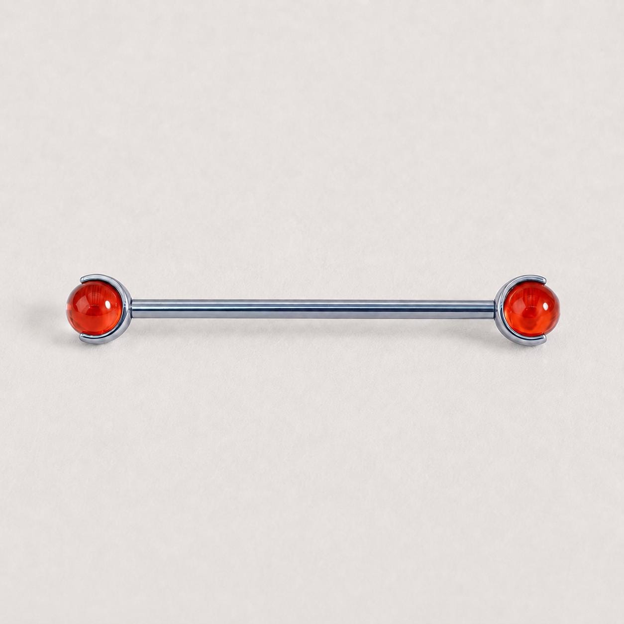 Crystal Sphere industrial barbell detail 10