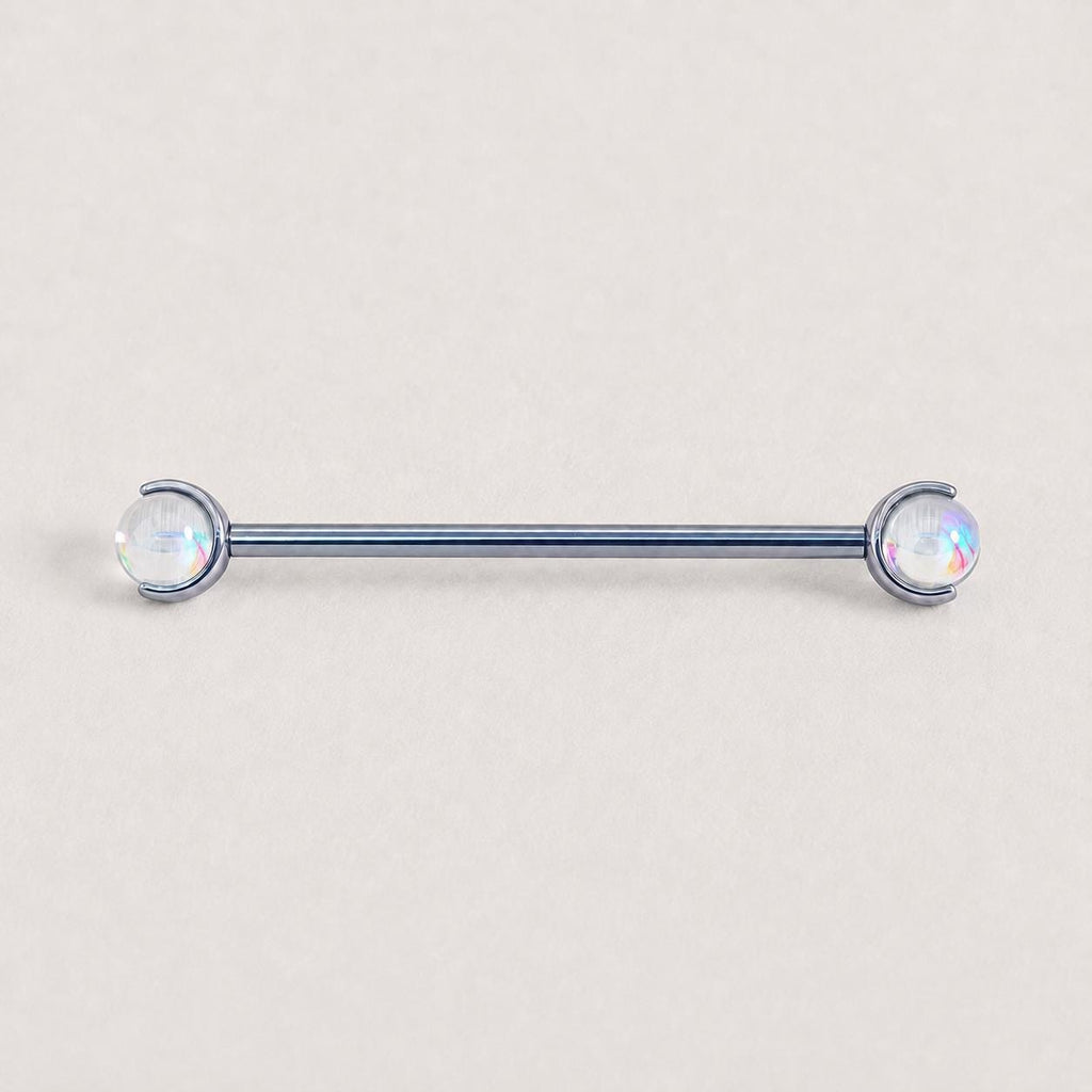 Crystal Sphere industrial barbell detail 11