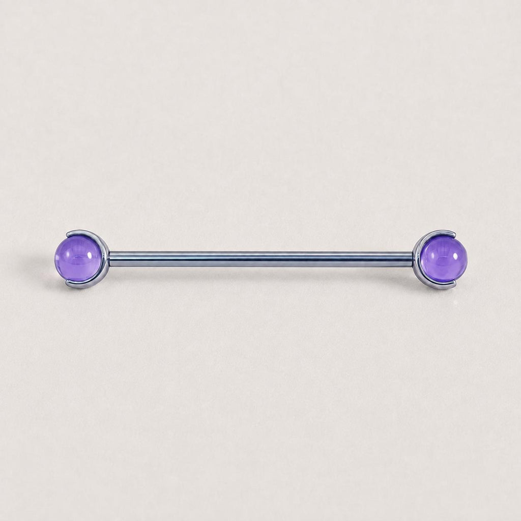 Crystal Sphere industrial barbell detail 13