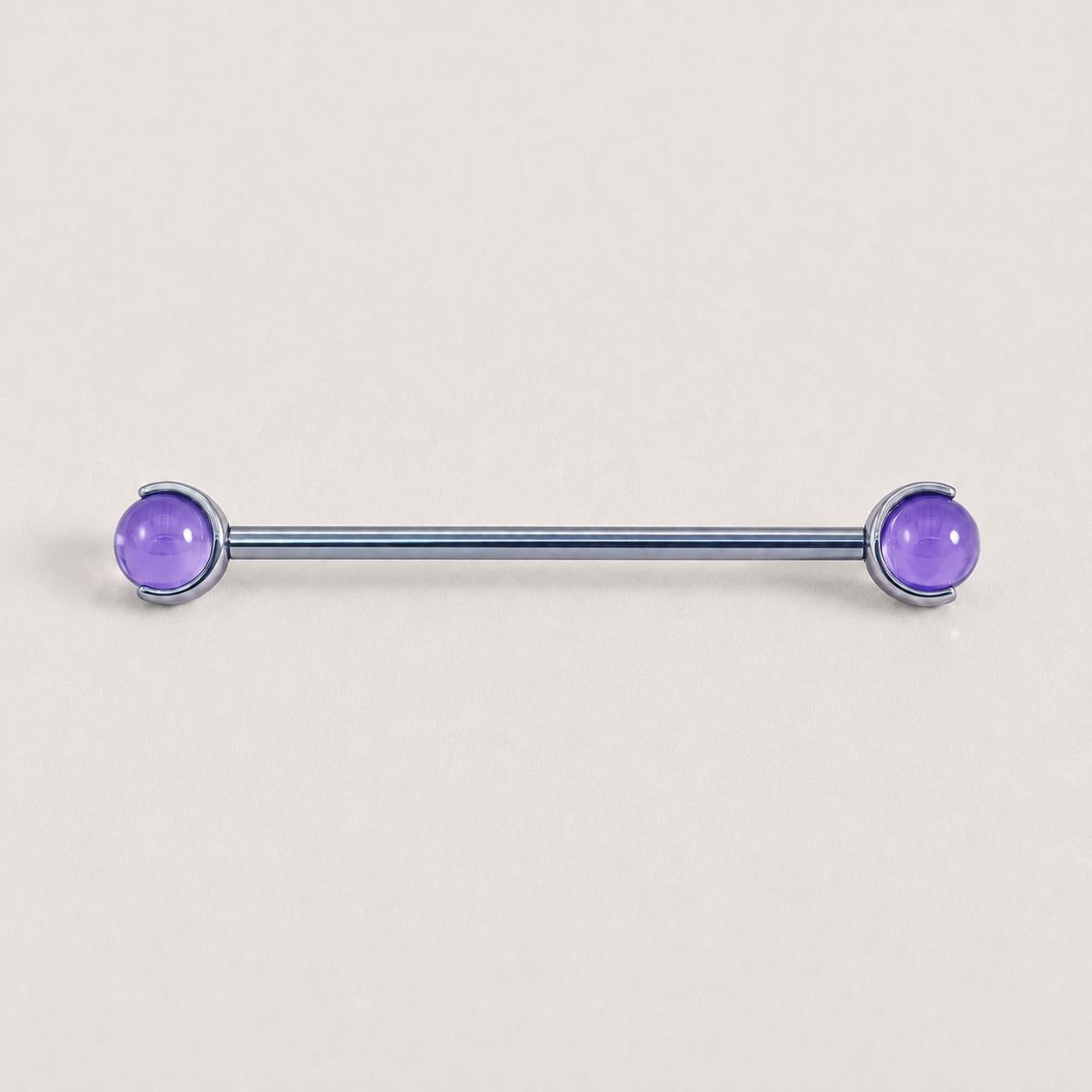 Crystal Sphere industrial barbell detail 13