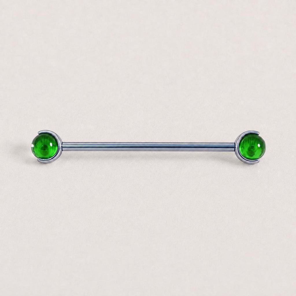 Crystal Sphere industrial barbell detail 15