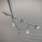 Vesper Cross Chain industrial barbell detail 3