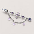Vesper Cross Chain industrial barbell detail 8