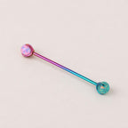 Fire Opal industrial barbell detail 5