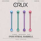 Aurora Opal F136 Titanium industrial barbell