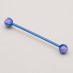 Aurora Opal industrial barbell detail 3