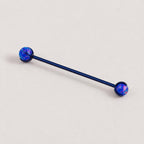Aurora Opal industrial barbell detail 4