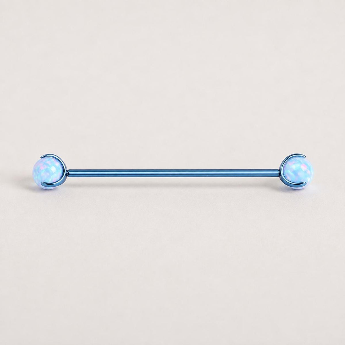 Aurora Opal industrial barbell detail 5