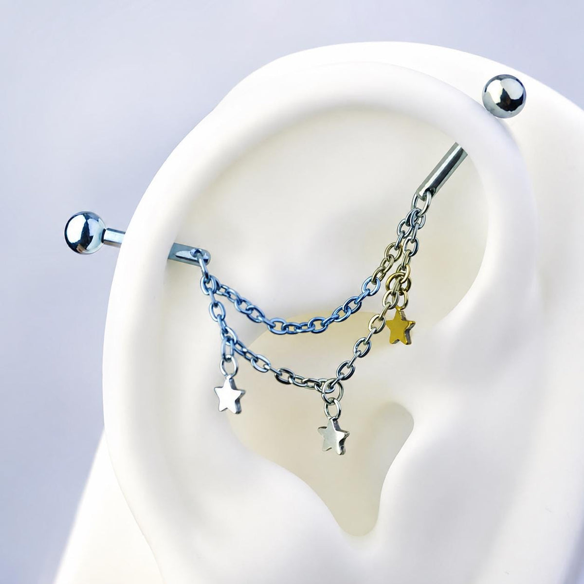 Starfall Chain industrial barbell detail 5