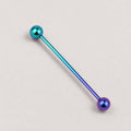 Gradient Ball & Spike industrial barbell detail 7