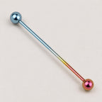 Gradient Ball & Spike industrial barbell detail 8