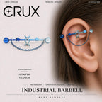 Double Star Chain F136 Titanium industrial barbell
