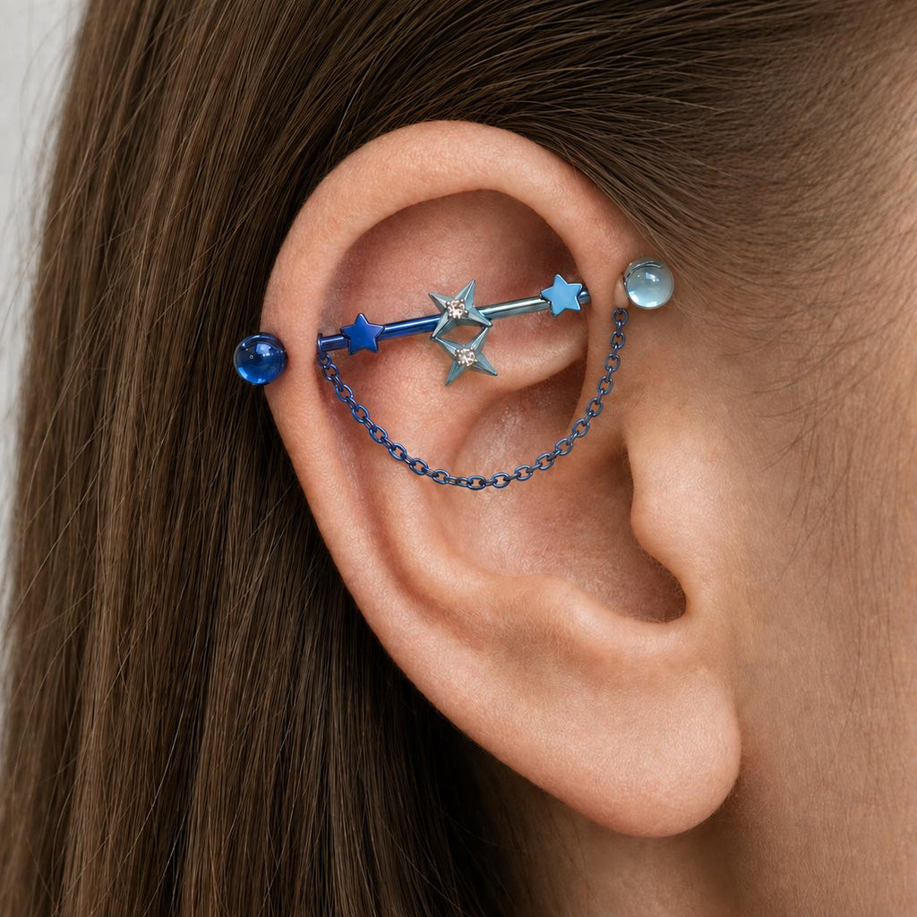 Double Star Chain industrial barbell detail 2