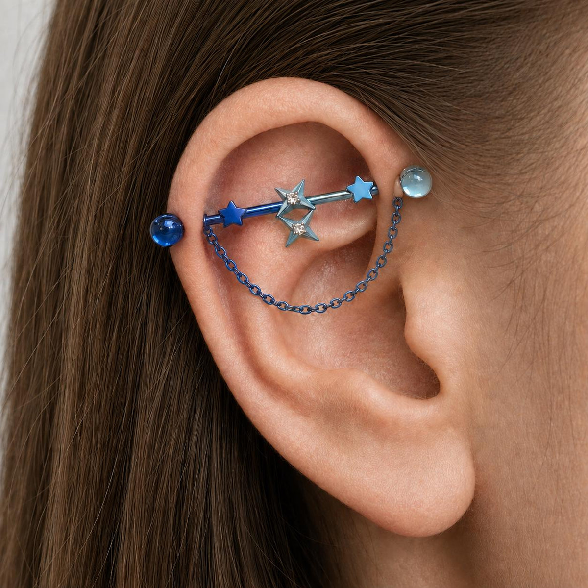 Double Star Chain industrial barbell detail 2