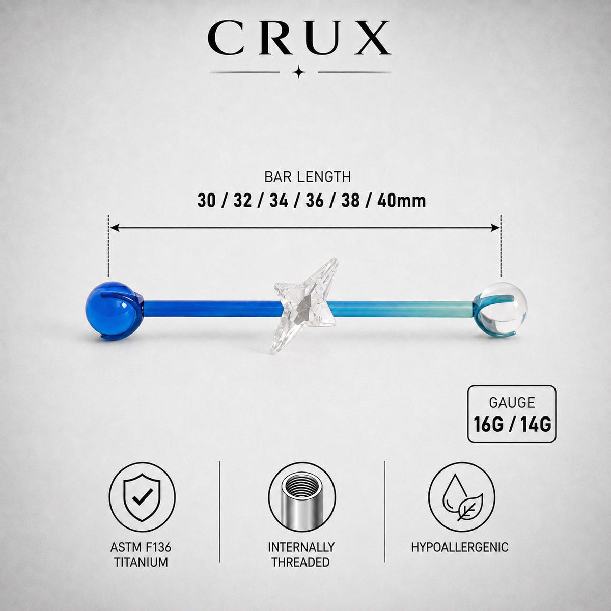 Double Star Chain industrial barbell detail 8