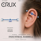 Open Star F136 Titanium industrial barbell