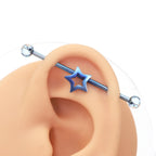 Open Star industrial barbell detail 5