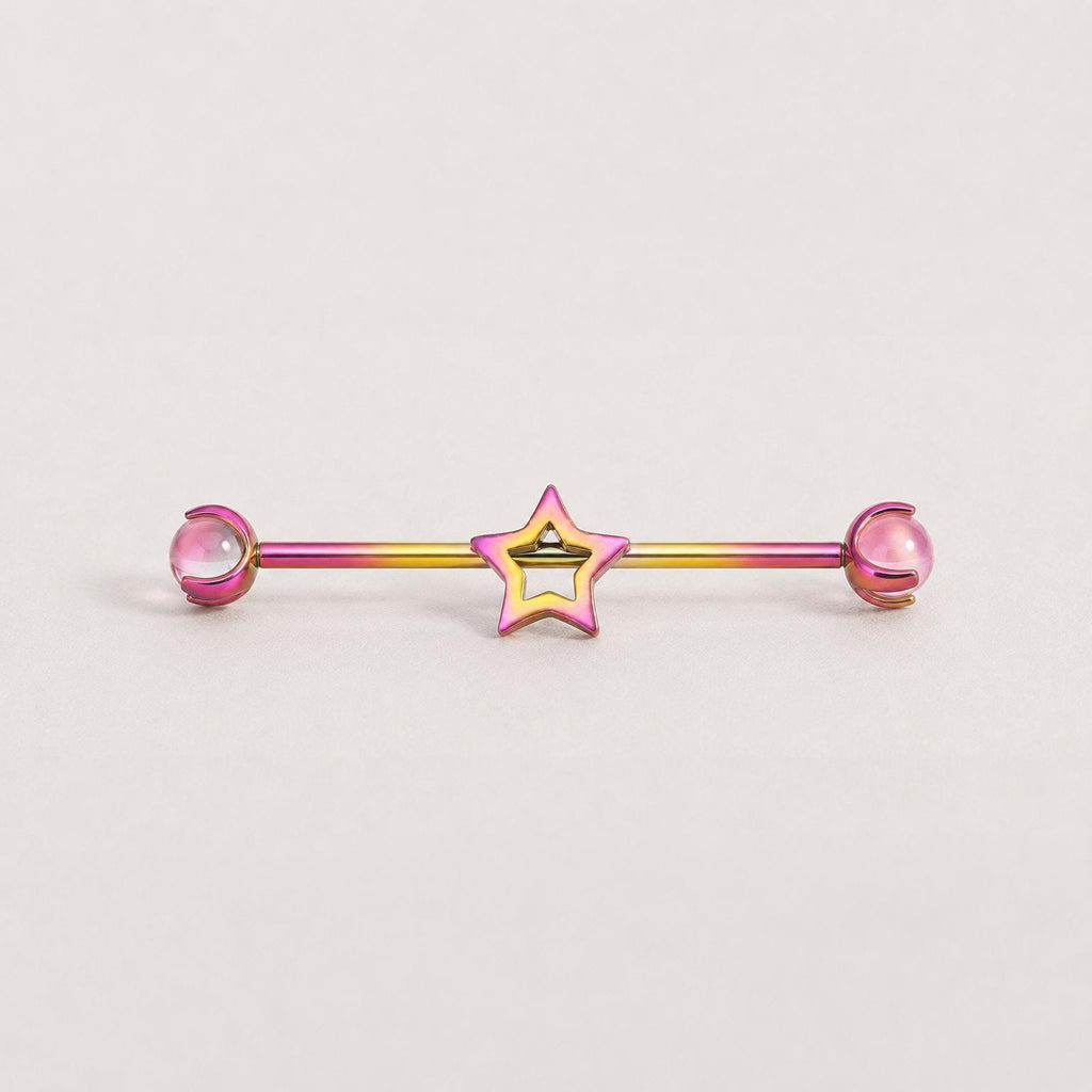 Open Star industrial barbell detail 7