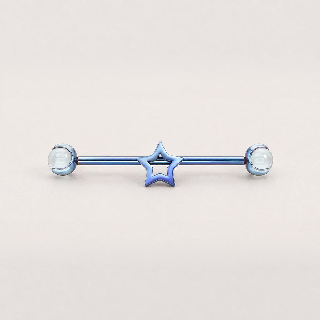 Open Star industrial barbell detail 8