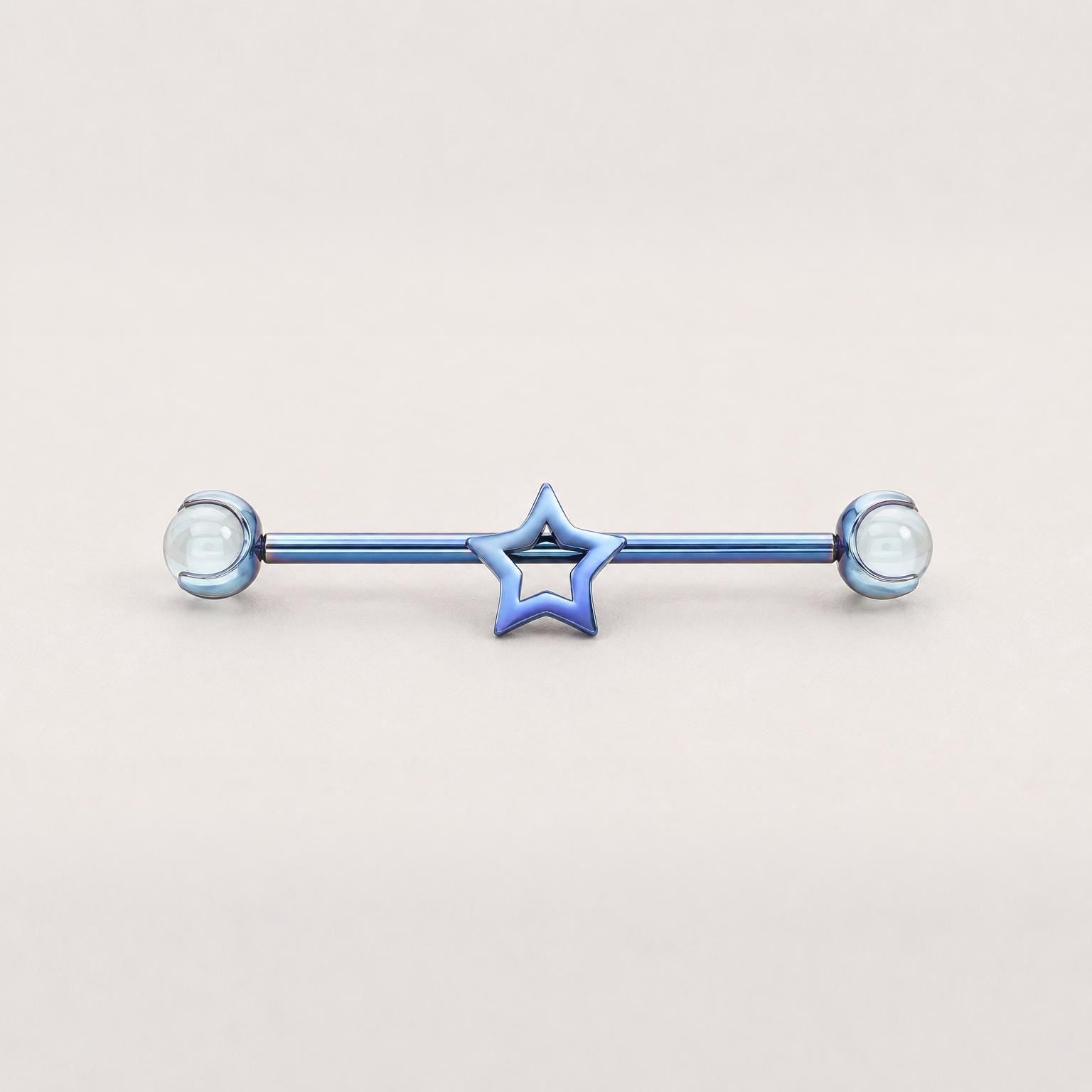 Open Star industrial barbell detail 8
