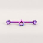 Open Star industrial barbell detail 9