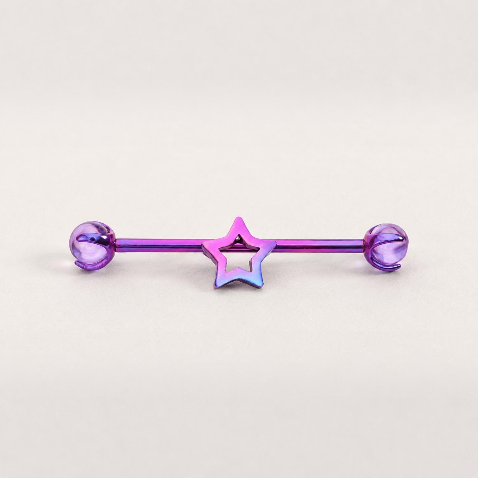 Open Star industrial barbell detail 9