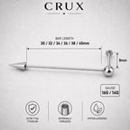Offset Geometric industrial barbell detail 10