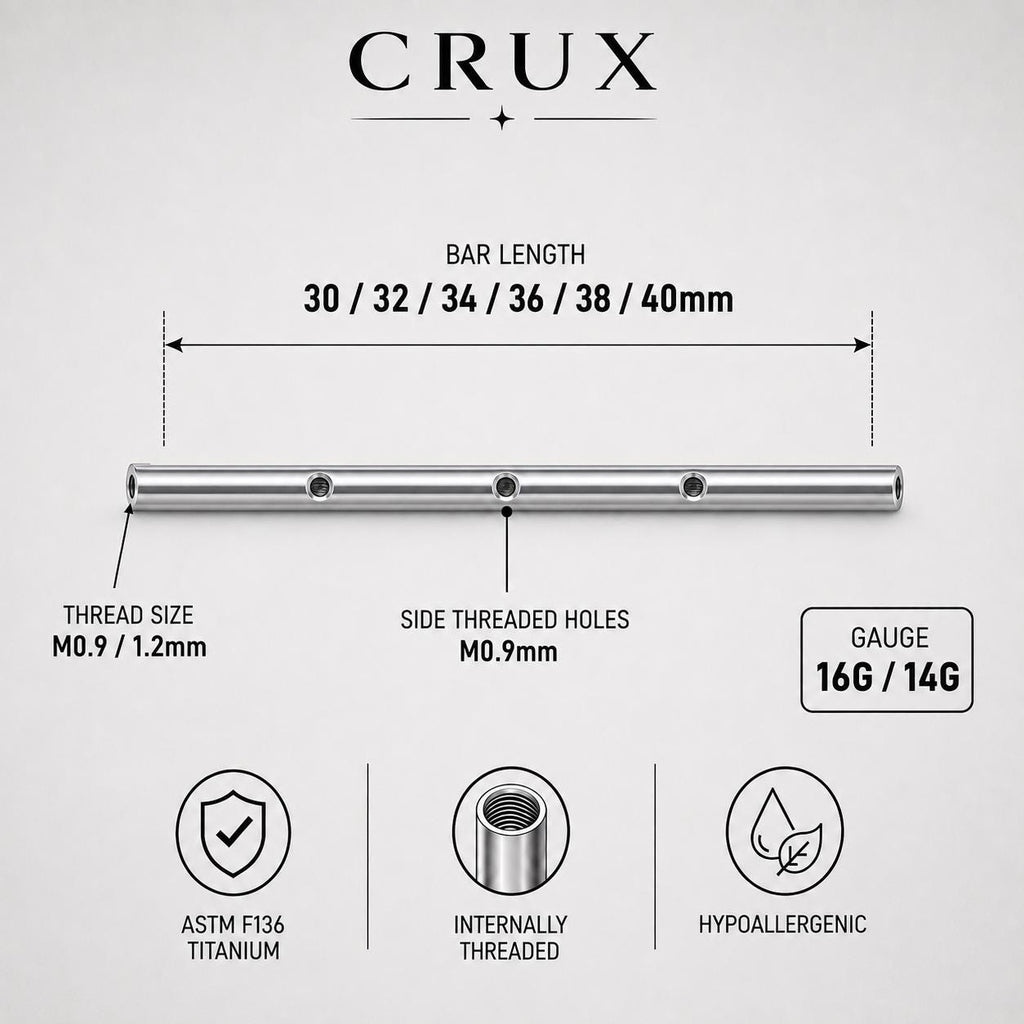Modular Bar industrial barbell detail 11