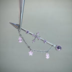 ETSY 4549531892 | IMAGE 4 | Vesper Cross Chain Titanium Industrial Barbell