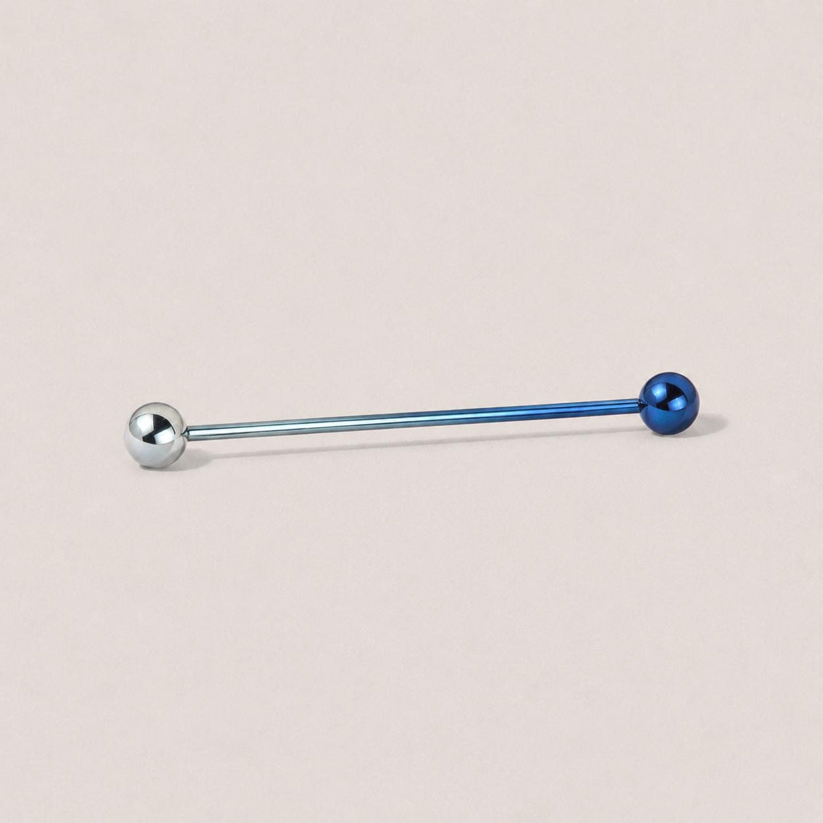 ETSY 4550812342 | IMAGE 15 | Prong-Set CZ Titanium Industrial Barbell
