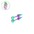 Spike Opal Spike Barbell in ASTM F136 Titanium