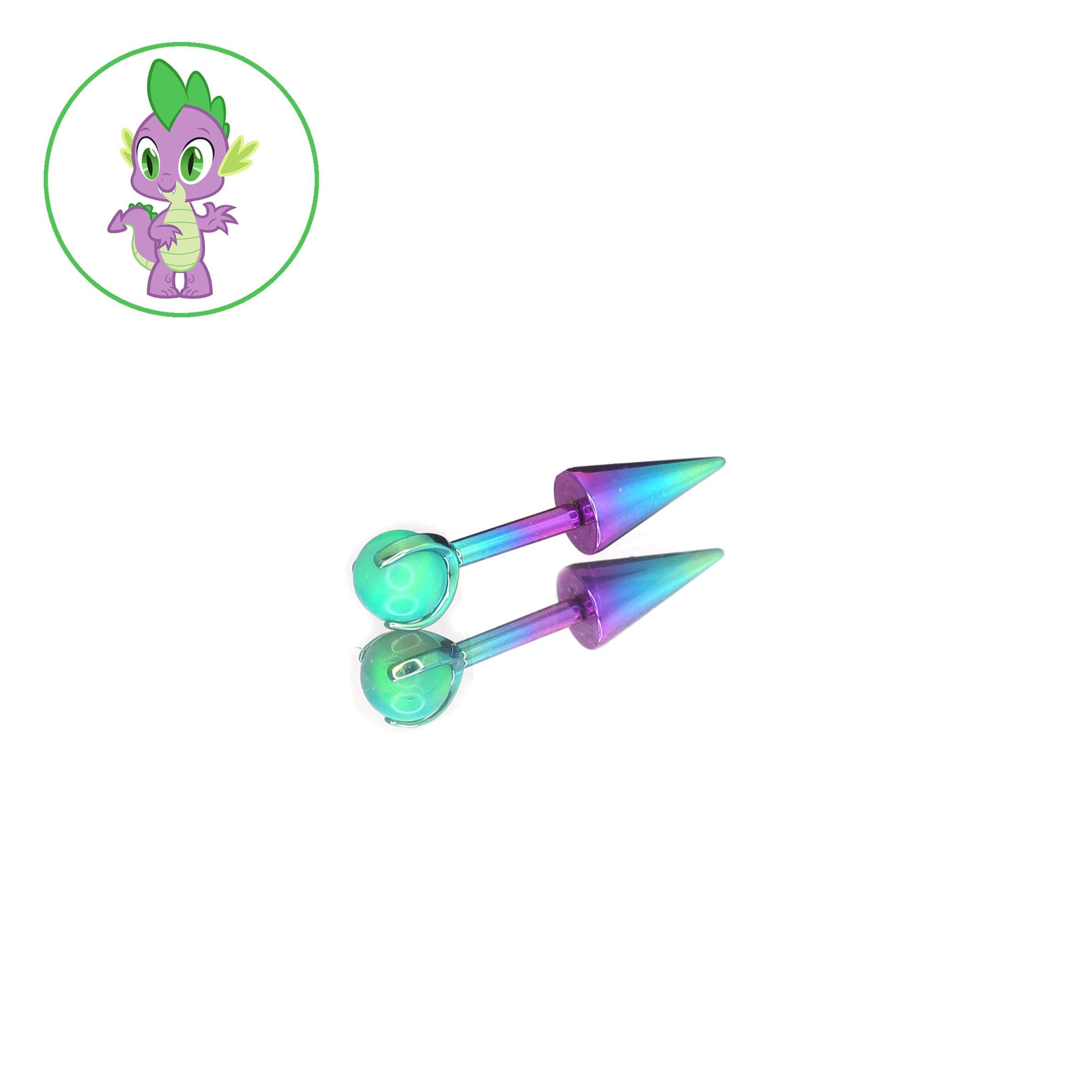 Spike Opal Spike Barbell in ASTM F136 Titanium
