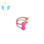 Pinkie Pie Opal Star Spiral in ASTM F136 Titanium