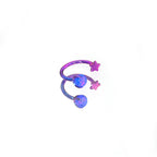 Princess Luna Opal Star Spiral in ASTM F136 Titanium