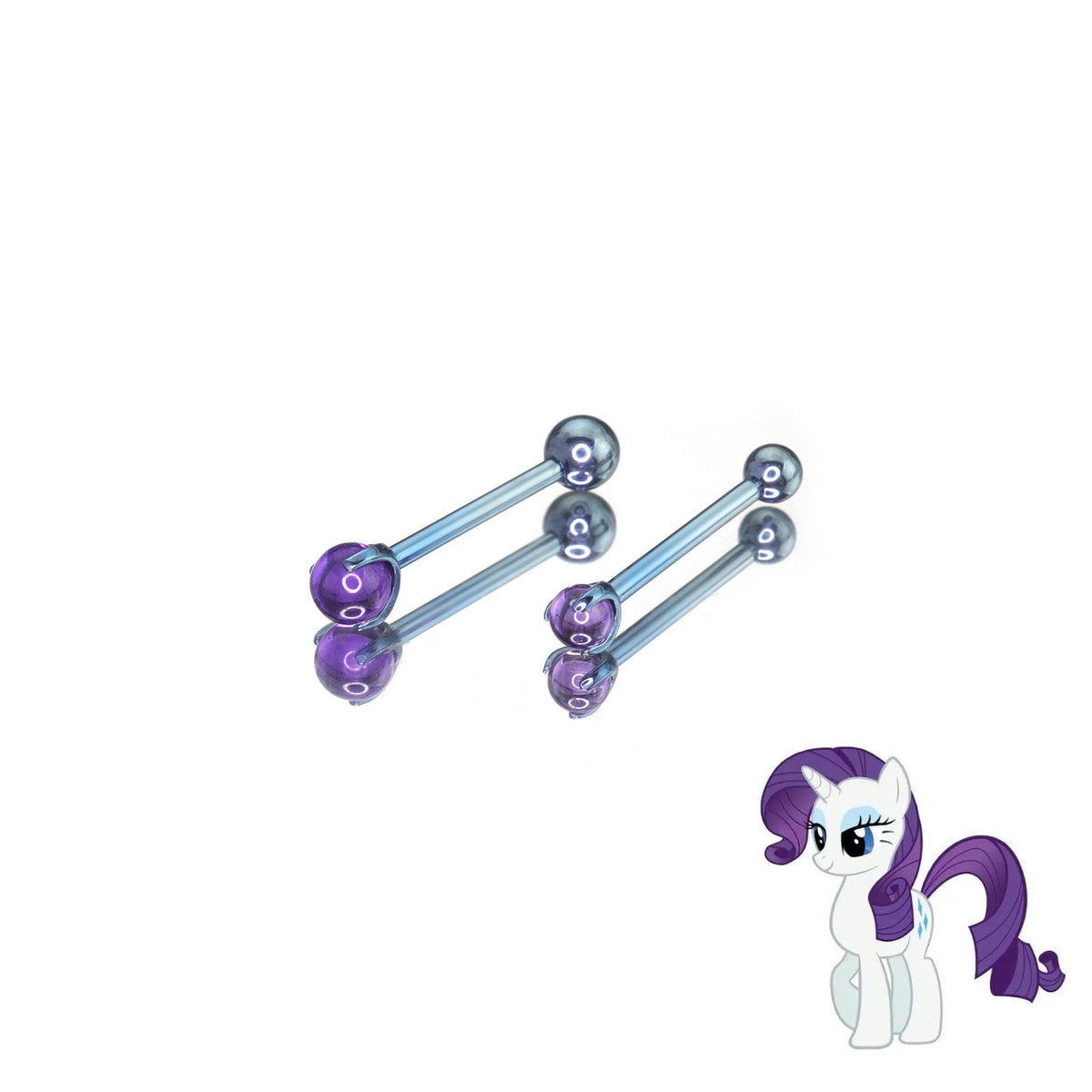 Rarity Celestial Opal Barbell in ASTM F136 Titanium