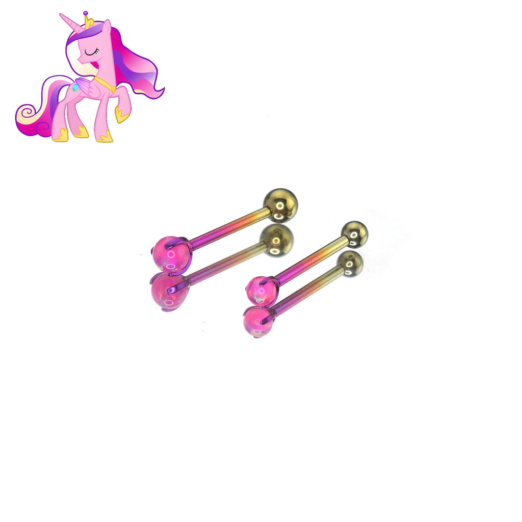 Princess Cadance Celestial Opal Barbell in ASTM F136 Titanium