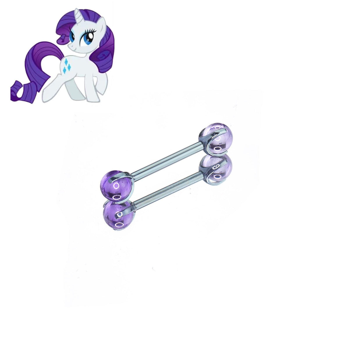Rarity Mane Six Opal Barbell in ASTM F136 Titanium