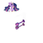 Twilight Sparkle Mane Six Labret Stud in ASTM F136 Titanium