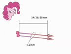 Crystal Spike Industrial Bar size and fit reference
