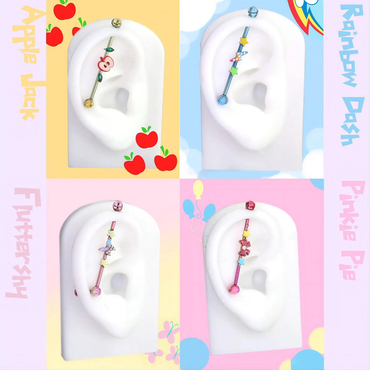 Prismatic Faux Industrial Bar in ASTM F136 Titanium