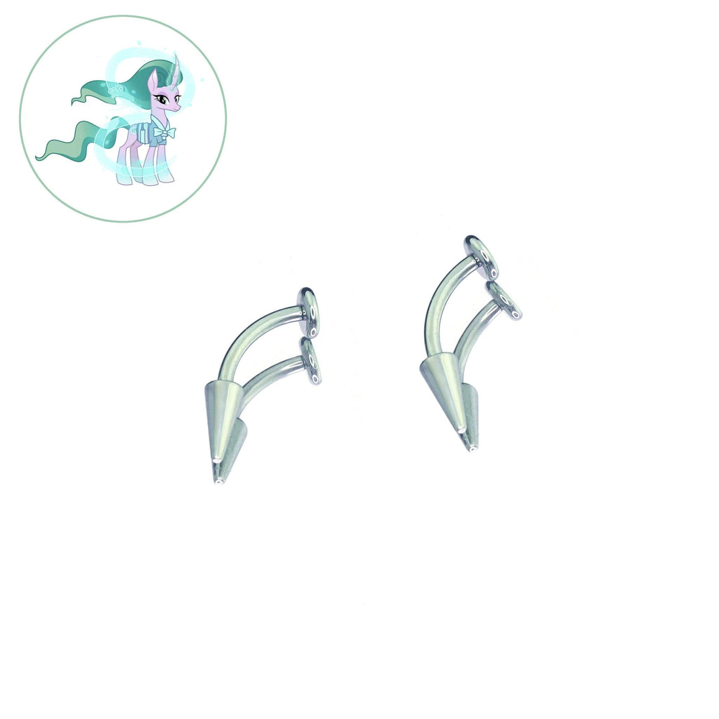 Mistmane Vampire Fang Curved Barbell in ASTM F136 Titanium