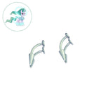 Mistmane Vampire Fang Curved Barbell in ASTM F136 Titanium