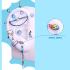 SMALL WING Rainbow Dash Ear Stack in ASTM F136 Titanium